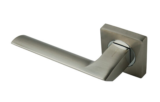 Iekšdurvju rokturis ARCHIE AH43A110-78 – matēts niķelis ar hroma akcentiem